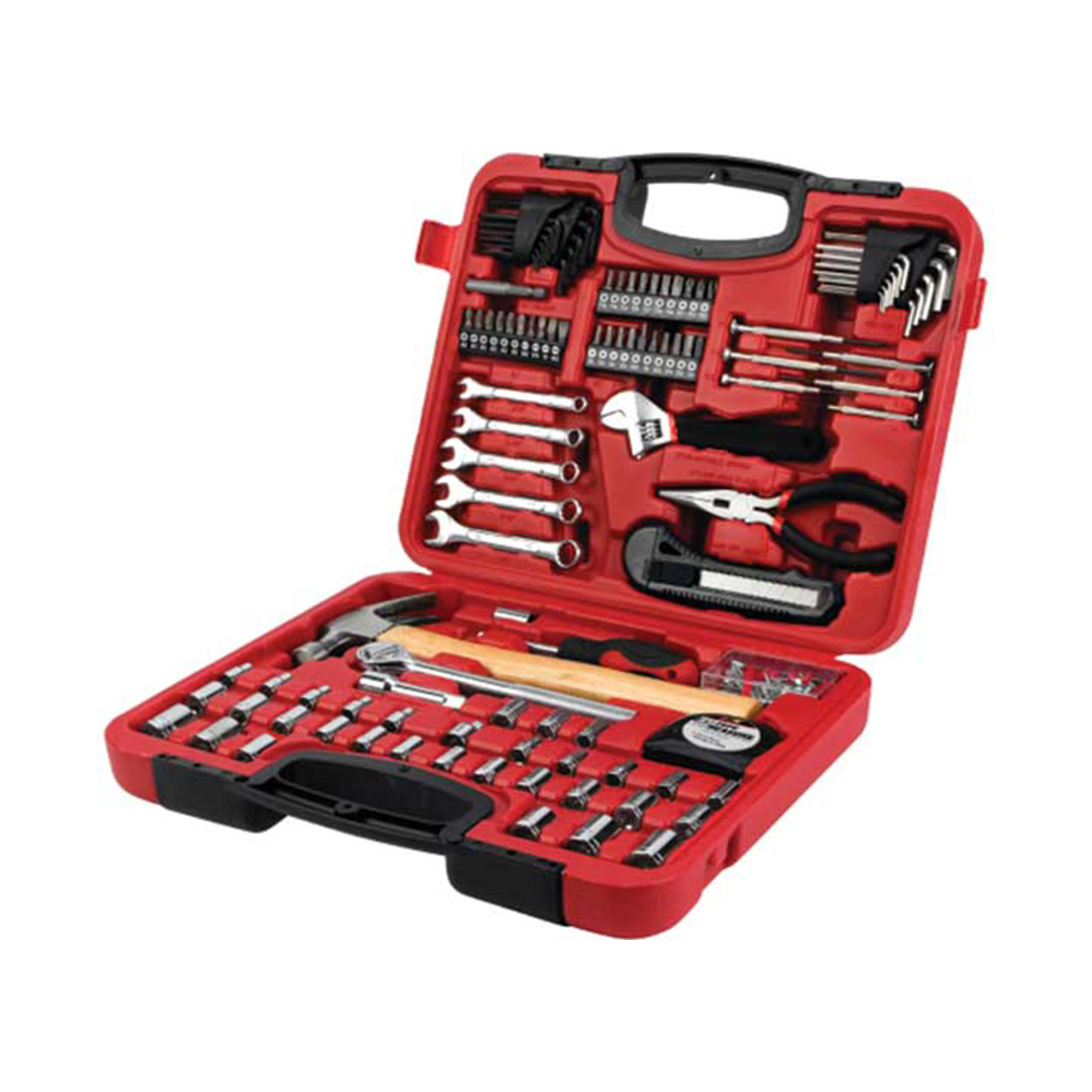 Performance Tool 107-Piece Home & Auto Tool Set — Complete Garage Repair Kit, SAE & Metric, Heavy-Duty Case, Model# PRTW1532
